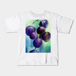 Purple Grapes Kids T-Shirt